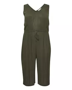Комбинезон KAFFE CURVE Jumpsuit Isma, хаки