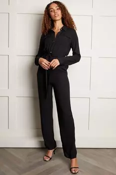 Комбинезон-Карго в стиле милитари Threadbare, черный