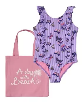 Комбинезон Kensie с полосками-бабочками, фиолетовый