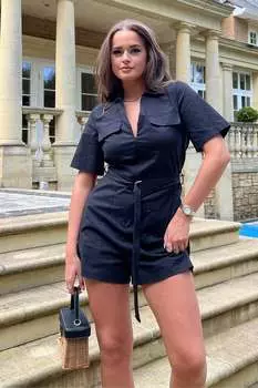 Комбинезон Клементина в практичном стиле Girl In Mind, синий