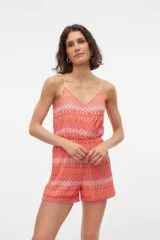 Комбинезон-Комбинезон крючком с абстрактным принтом Vero Moda, розовый