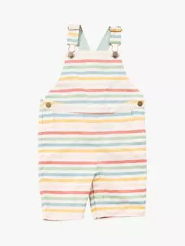 Комбинезон-комбинезон Little Green Radicals для малышей из органического хлопка в радужную полоску, разноцветный