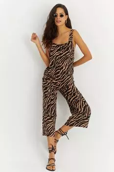 Комбинезон - Коричневый - Приталенный Cool & Sexy