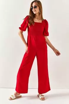 Комбинезон - Красный - Классический крой Olalook