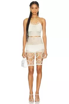 Комбинезон крючком Nastyamasha, белый