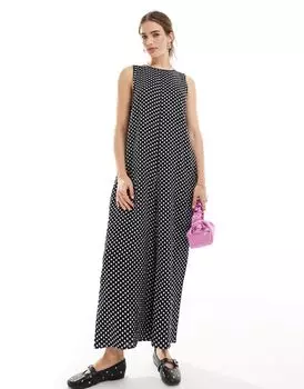 Комбинезон-кюлот с круглым вырезом ASOS DESIGN