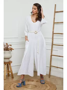 Комбинезон La Compagnie Du Lin, белый