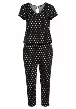 Комбинезон LASCANA 7/8, черный