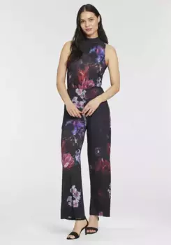 Комбинезон Laura Scott с воротником стойкой - НОВАЯ КОЛЛЕКЦИЯ, цвет Schwarz-Gemustert