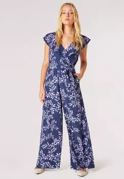 Комбинезон LEAF WRAP PALAZZO Apricot, цвет navy