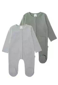 Комбинезон Liliput (2 шт.), с практичной планкой на кнопках, зеленый