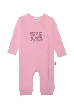 Комбинезон Liliput "Be Happy" с практичной планкой на кнопках, розовый