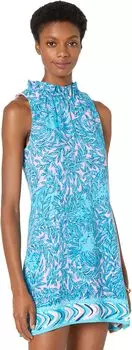 Комбинезон Lilly Pulitzer Adalina Romper, цвет Bermuda Blue You Grow Girl Engineered