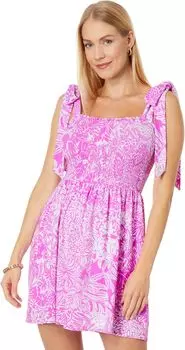 Комбинезон Lilly Pulitzer Rivera Romper, цвет Wild Fuchsia Swipe Right