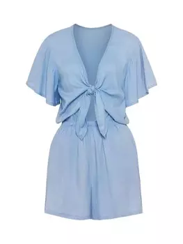 Комбинезон LSCN BY LASCANA Kurz, голубой