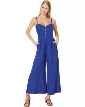 Комбинезон Madewell Sleeveless Wide-Leg Jumpsuit in 100% Linen, цвет Pure Blue