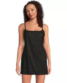 Комбинезон Madewell Square Neck Skort Romper - Viscose Linen, черный