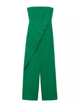 Комбинезон MANGO Jumpsuit Arita, зеленый