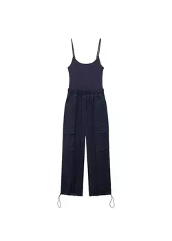 Комбинезон MANGO Jumpsuit Boston, морской синий