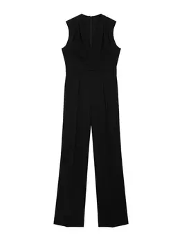 Комбинезон MANGO Jumpsuit, черный