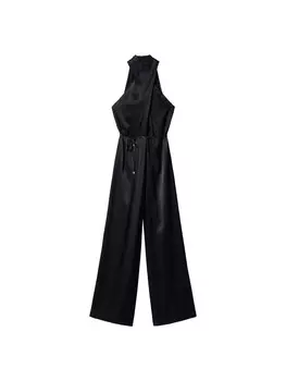 Комбинезон MANGO Jumpsuit, черный