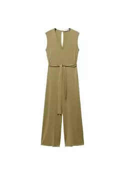 Комбинезон MANGO Jumpsuit Cupi, хаки
