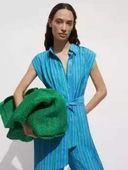 Комбинезон Mango Moraima Stripe, цвет medium blue/multi