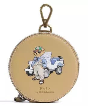 Комбинезон-Медвежонок из мелкозернистой яловой кожи. Polo Ralph Lauren, коричневый