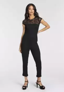 Комбинезон Melrose с элегантными кружевными деталями – НОВАЯ КОЛЛЕКЦИЯ, черный