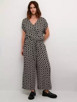 Комбинезон mille KAFFE, черный/разноцветный