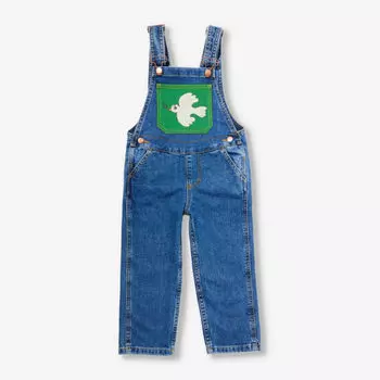 Комбинезон Mini Rodini x Wrangler Peace из органического денима 3–11 лет Mini Rodini, синий