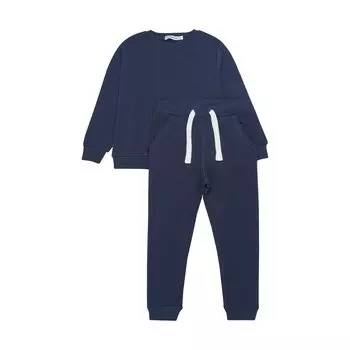 Комбинезон Minymo Langarmshirt & Hose MISweat Set (2-pcs), синий