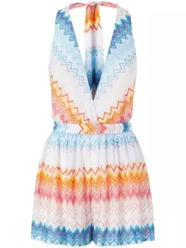 Комбинезон Missoni из зигзагообразной ткани ламе, белый