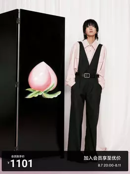 Комбинезон Moco с v-образным вырезом и широкими брюками, черный