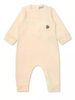 Комбинезон Moncler Enfant с логотипом, розовый
