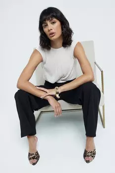 Комбинезон моно плиссе River Island, черный