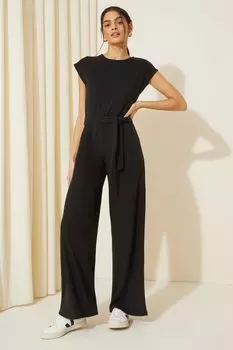 Комбинезон мягкой вязки с завязкой на талии Friends Like These, черный