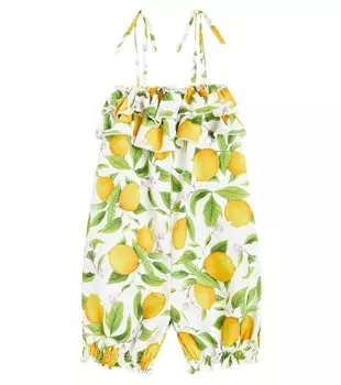 Комбинезон Mykonos с принтом Suncracy, белый