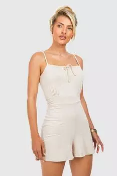 Комбинезон на бретельках Boohoo, серый