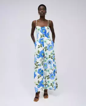 Комбинезон на бретельках с цветочным принтом Salsa Jeans, мультиколор