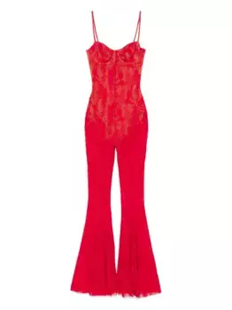 Комбинезон на косточках Norma Kamali, красный
