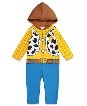 Комбинезон на молнии для маленьких мальчиков Pixar Toy Story Woody для новорожденных до Disney, желтый