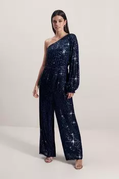 Комбинезон на одно плечо Next, синий