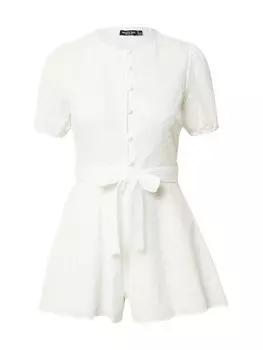 Комбинезон Nasty Gal Jumpsuit, белый