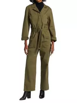 Комбинезон Nili Lotan с поясом marie, белый