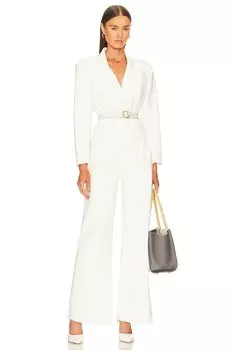Комбинезон Norma Kamali Single Breasted Straight Leg, слоновая кость