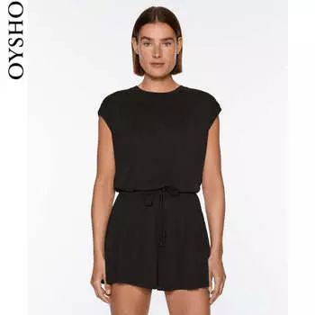 Комбинезон Oysho без рукавов, черный