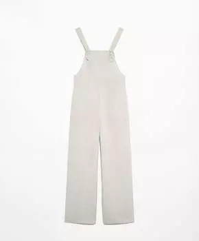 Комбинезон Oysho Linen Strappy, светло-бежевый