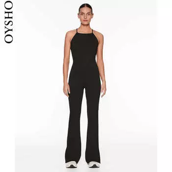 Комбинезон Oysho с открытой спиной, черный