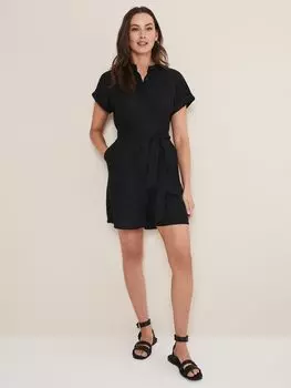 Комбинезон Paige из смесового льна Phase Eight, черный